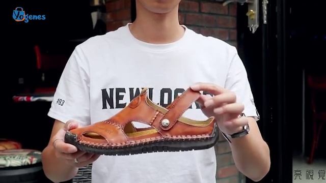 Men's Leather Sandals | Beach Shoes for Men | Comfortable Sandals смотреть онлайн