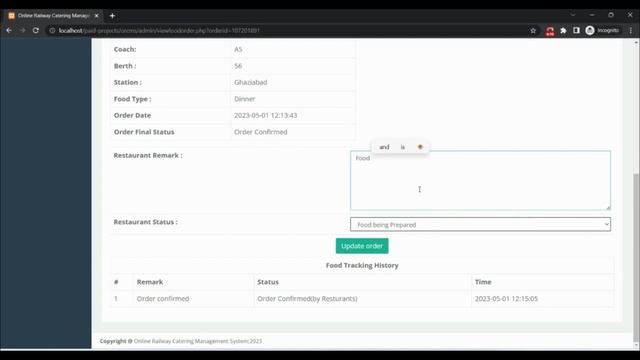 Online Railway Catering Management System using PHP and MySQL | PHPGurukul смотреть онлайн
