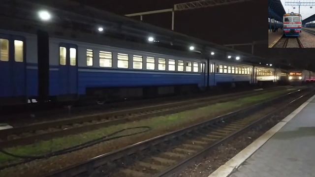 "Засылка" Электропоезд ЭР2Р-7036 на станции Харьков-Пассажирский смотреть онлайн