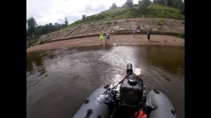 Тест драйв лодочного болотохода на двигателе Lifan13 лс СПОРТ