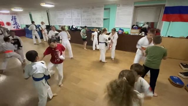 Тренировка 02 сентября 2022 года. Киокусинкай каратэ в Климовске на Западной 12. смотреть онлайн