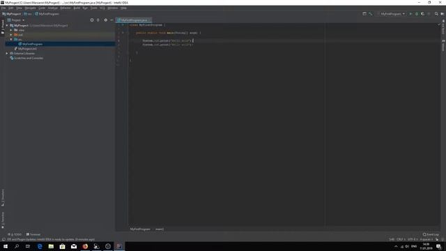 Java - урок 2.1 смотреть онлайн