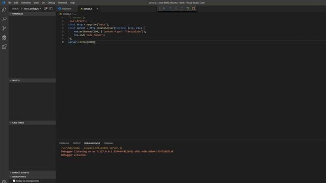 Instalación de NodeJs y ejecución desde Visual Studio Code en WSL2 de Windows 10 смотреть онлайн