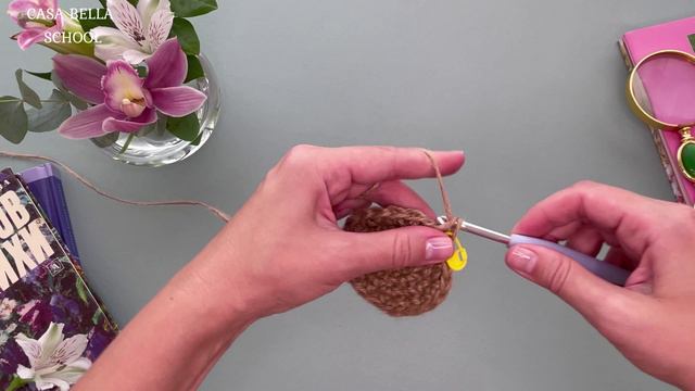 Мастер-класс эко-губка круглая из джута крючком