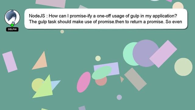 NodeJS : How can I promise-ify a one-off usage of gulp in my application? смотреть онлайн