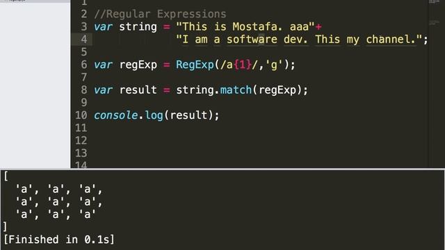 Learn Javascript | The Curly Braces (Regular Expressions) смотреть онлайн