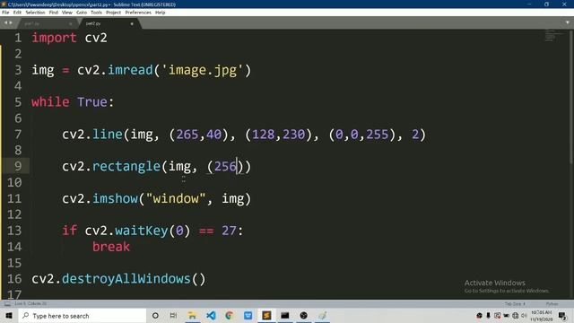 Drawing on Images | openCV tutorial | part 2 | learn openCV from scratch using python смотреть онлайн