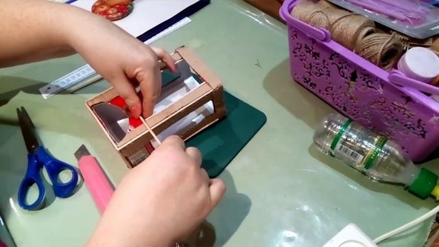 Как сделать чайный домик из коробки. Чайный домик"Английская телефонная будка. Поделки из картона смотреть онлайн