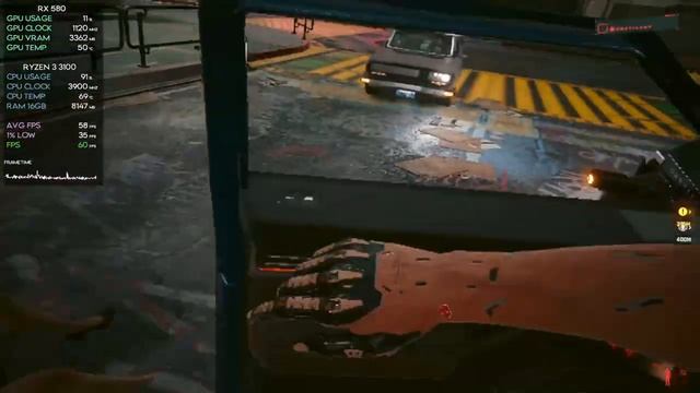 Cyberpunk 2077 | RX 580 8GB | Ryzen 3 3100 | FSR 2.1 | All Settings | Benchmark | Gameplay | 1080p смотреть онлайн