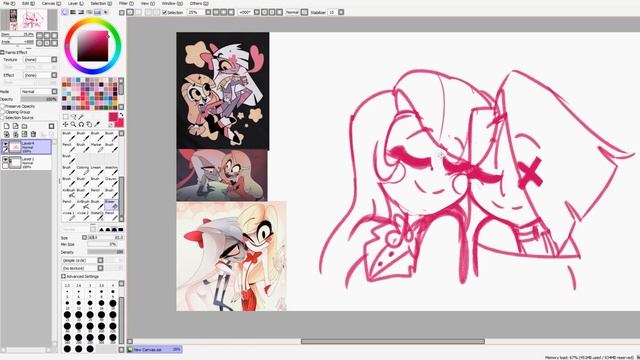 ? Watch Me DRAW a Sketch of Vaggie & Charlie From Hazbin Hotel // #speedpaint #hazbinhotel ? смотреть онлайн