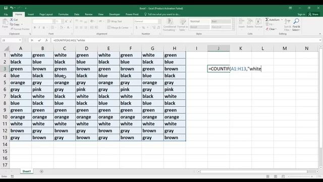 How to count specific text in excel using count if function #countif #excel смотреть онлайн