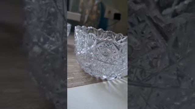 Хрустальная ваза Чехия Bohemia смотреть онлайн