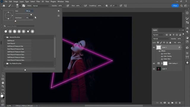 Neon Light Effect | Neon Glow Effect Photoshop tutorial ( EASY ) смотреть онлайн