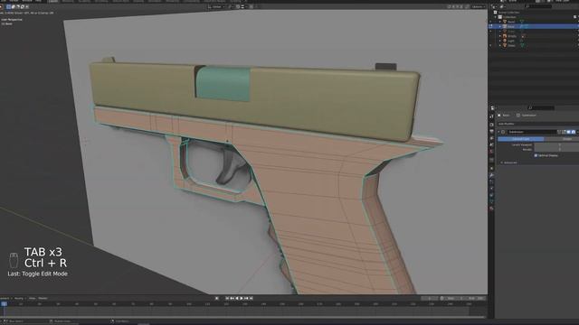 Modeling, Rigging And Animating A Gun In Blender And Unity смотреть онлайн