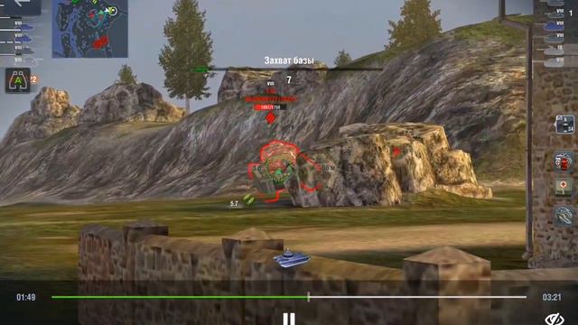 WoT Blitz, ТАНК STANDARD B, КАРТА РУДНИКИ