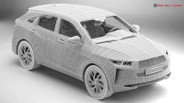 3D Model of Generic SUV 2018 Review смотреть онлайн