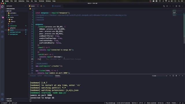 Rest API with MEN stack | 04 MongoDB смотреть онлайн