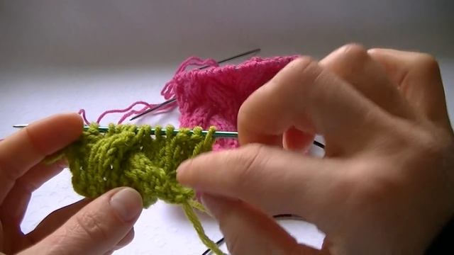 узор коса с 9 петель. braid pattern with 9 loops. смотреть онлайн