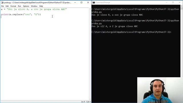 Python Programiranje - 12 - String Operacije - 3 Deo смотреть онлайн
