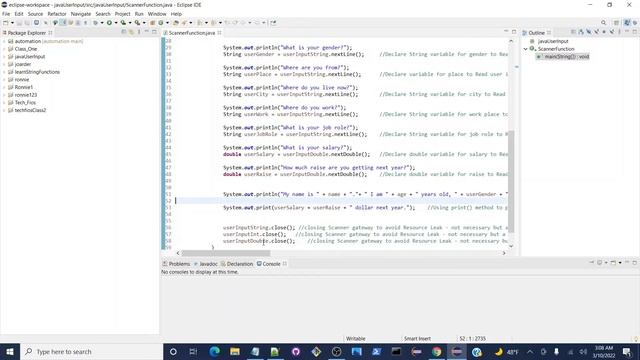 Java User Input Scanner смотреть онлайн