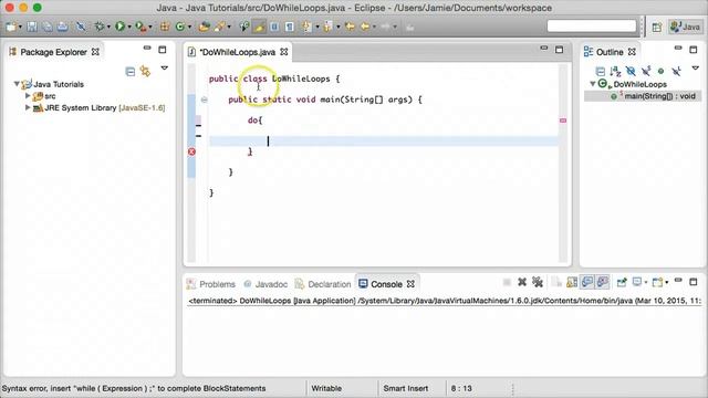 Java Tutorial 10 - Do While Loops смотреть онлайн