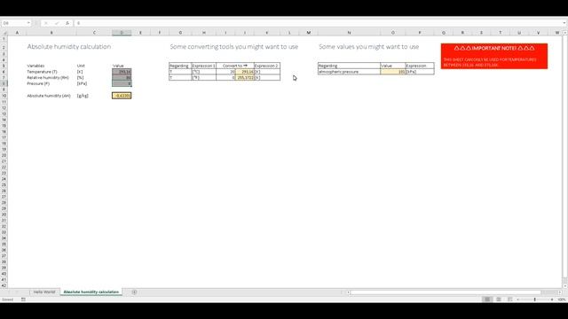 Absolute Humidity Calculator Excel Sheet | Spreadsheet Download смотреть онлайн