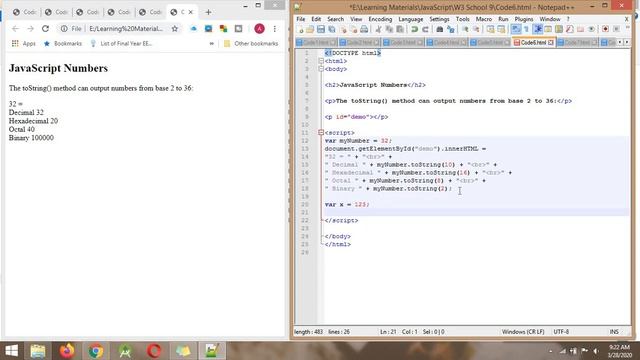 Javascript Numbers & Number Methods | javascript for beginners | javascript tutorial (Sinhala) смотреть онлайн