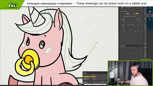 Как нарисовать ребёночка единорожку | How to draw a baby unicorn смотреть онлайн