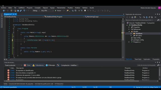 ¿Cómo utilizar Entity Framework con 2 o más bases de datos distintas? | C# .Net Visual Studio смотреть онлайн