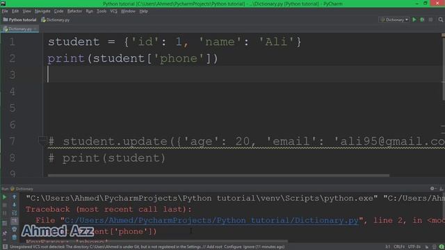 Python tutorial Dictionary الدوال смотреть онлайн