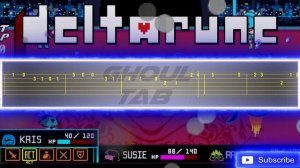 Attack of the Killer Queen - Deltarune: Chapter 2 (Guitar Tab 譜 Tutorial)
