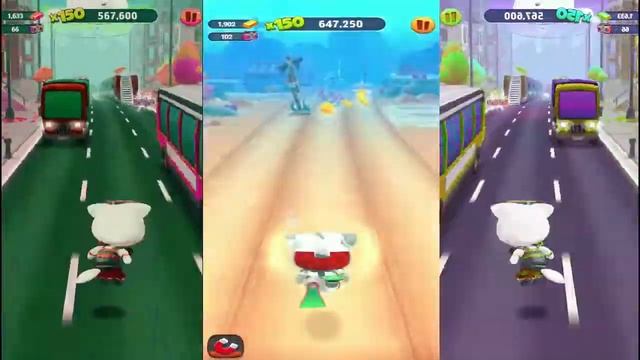 Talking Tom GoldRun-Walkthrough-ColourDifference With Valkyrie Angela Vs Mummy Tom Street Jam Event