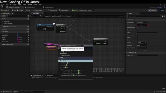Typewriter Text In Unreal (Visual Novel Dialog Effect)