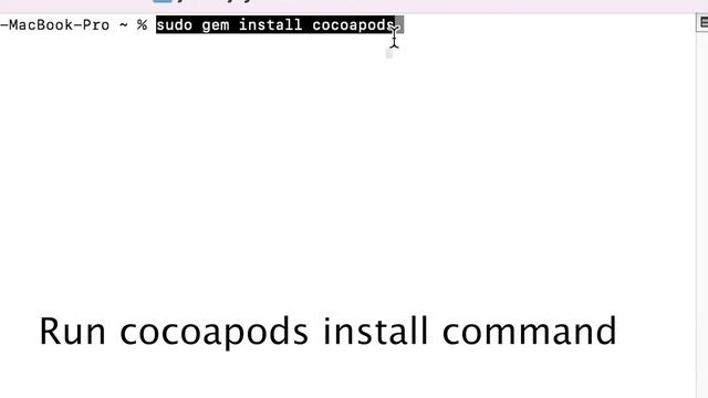 How to Solve CocoaPods not installed or not in valid state ? Flutter Android Studio macOs iOs Dart смотреть онлайн