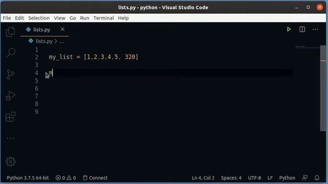 Python lists смотреть онлайн