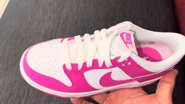 Nike Dunk Low Laser Fuchsia Pink Shoes смотреть онлайн