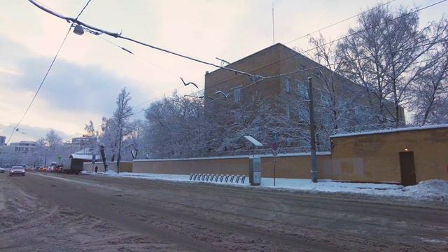 🇷🇺 (4K)❄⛄ WALK RUSSIA,MOSCOW /WINTER / KRASNOBOGATYRSKAYA STREET.(КРАСНОБОГАТЫРСКАЯ УЛИЦА).