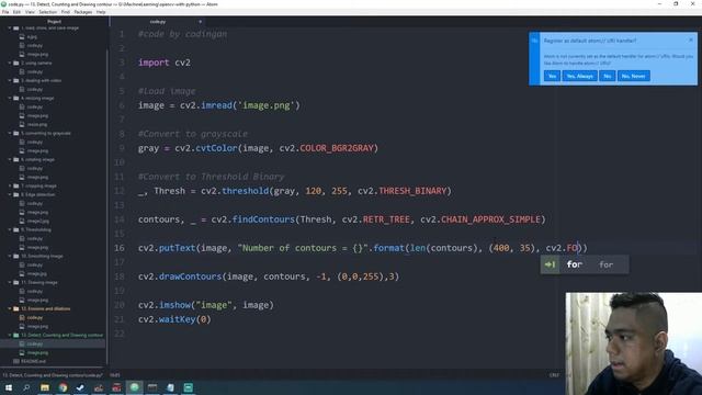 [Belajar OpenCV with Python] #13 Detect, Count, Draw Contours смотреть онлайн