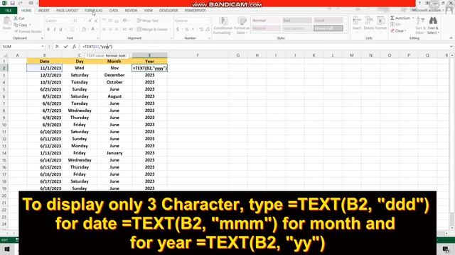 How to write a date as text in Excel | Excel Date #04 смотреть онлайн