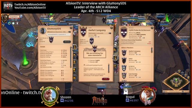 ?️ AlbionTV Interview: GluttonySDS - Leader of ARCH Alliance - Albion Online 2021 смотреть онлайн