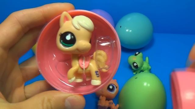 PetShop Surprise Eggs! Unboxing 6 surprise eggs Littlest PET SHOP Spring eggs! смотреть онлайн