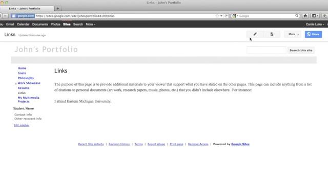 ePortfolio Tutorials on Google Sites: Adding Links смотреть онлайн