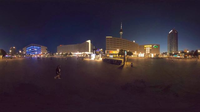Alexanderplatz in Berlin VR 360 travel video площадь Александрплатц в Берлине. смотреть онлайн