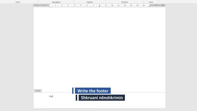Insert footer in Word 2016 - Vendosja e nenshkrimit ne Word 2016 смотреть онлайн