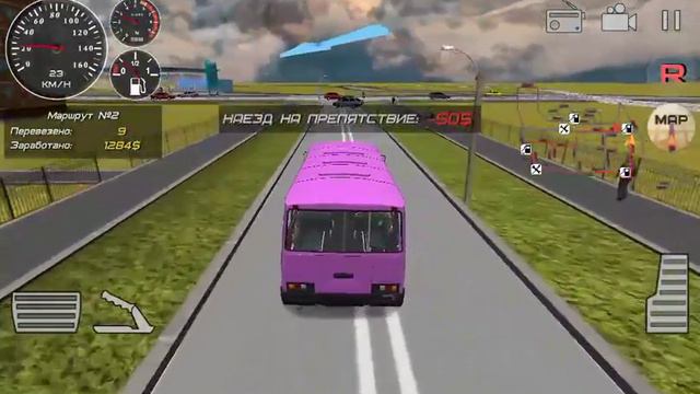 Bus Simulator 3D #3 | Розовый пазик, РОЗОВЫЙ ПАЗИК!!!! смотреть онлайн