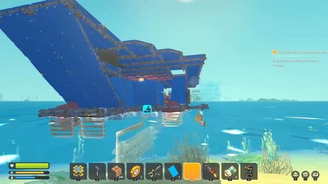 ВЫЖИВАНИЕ НА КОРАБЛЕ В ЗАТОПЛЕННОМ МИРЕ ? Raft Mechanic выживание Scrap Mechanic смотреть онлайн