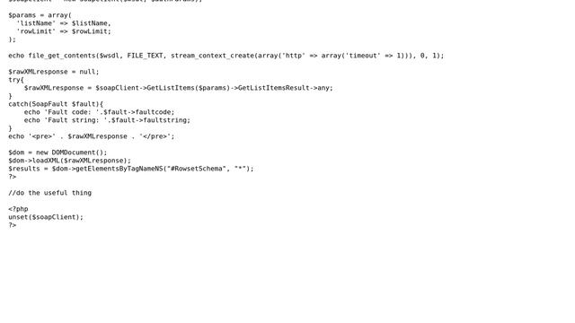Sharepoint: SoapClient + PHP + Sharepoint + Getting images from a list OR GetItemsByIds смотреть онлайн