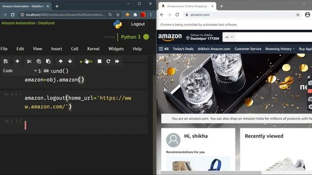Amazon Checkout Bot | Logout Automatically - Python, DataKund смотреть онлайн