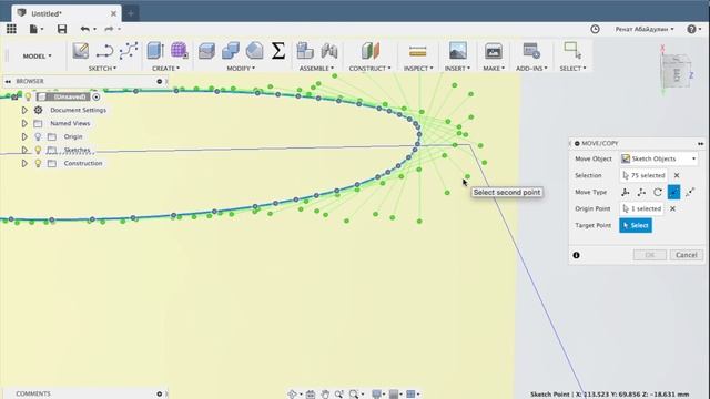 Уроки авиамоделирования во Fusion 360. Fusion 360 Tutorial: How to Model an airfoil from DAT смотреть онлайн