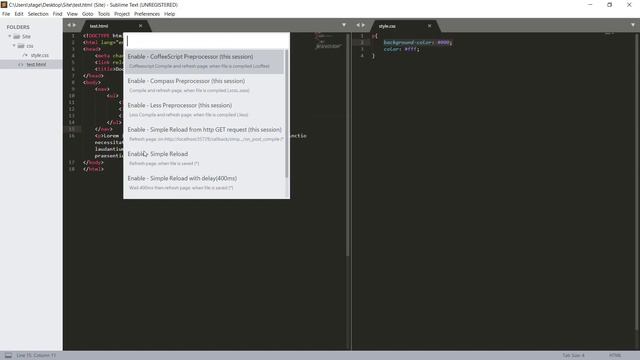 Sublime Text | LiveReload смотреть онлайн